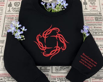 Origins Black City Chant Embroidered Sweatshirt , video game player, Dragon Age Tee, Cozy Gamer Gift