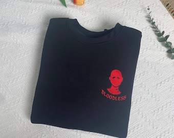 Astarion tattoo symbol embroidered hoodie, custom Baldur&#39;s Gate sweatshirt, Astarion logo bloodless, bg3 shirt, gift for gamers