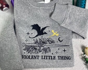 Sudadera con dragón bordado: regalo para un fan del libro de la serie Fourth Wing