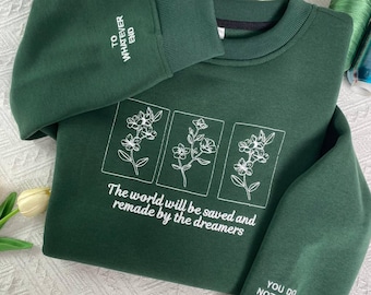 To Whatever End Embroidered Sweatshirt, Throne of Glass Hoodie, Gifts for Book Fans