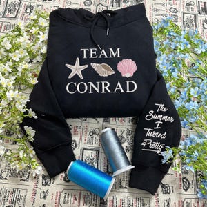 Vintage Team Conrad Embroidered Sweatshirt, The Summer I Turned Pretty Shirt, Team Conrad Belly Jeremiah Shirt, Cousins Beach Hoodie