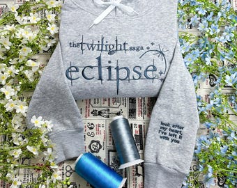 Twilight Eclipse Embroidered Sweatshirt: Bookish Twilight Saga Crewneck