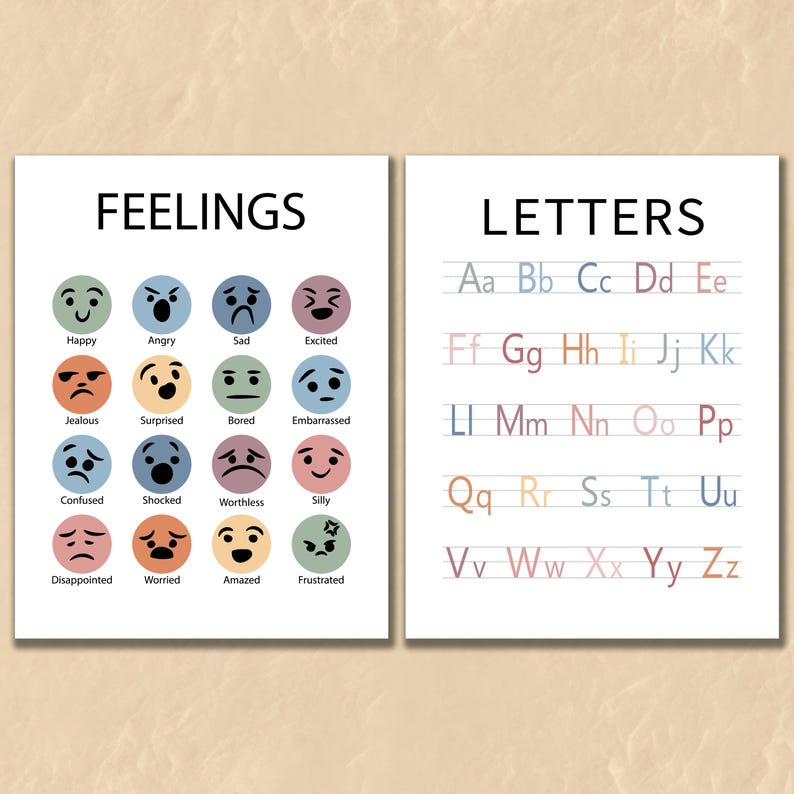 Educational Posters, 12 Homeschool Prints, Montessori Classroom Decor, Toddler Playroom, Neutral Kids Nursery, Boho Playroom Wall Art Print, educational posters, educational set, neutral kids decor, neutral classroom, playroom decor, alphabet poster, neutral alphabet, shapes poster, nursery prints, girl room decor, set of 12 prints, alphabet numbers, montessori toddler