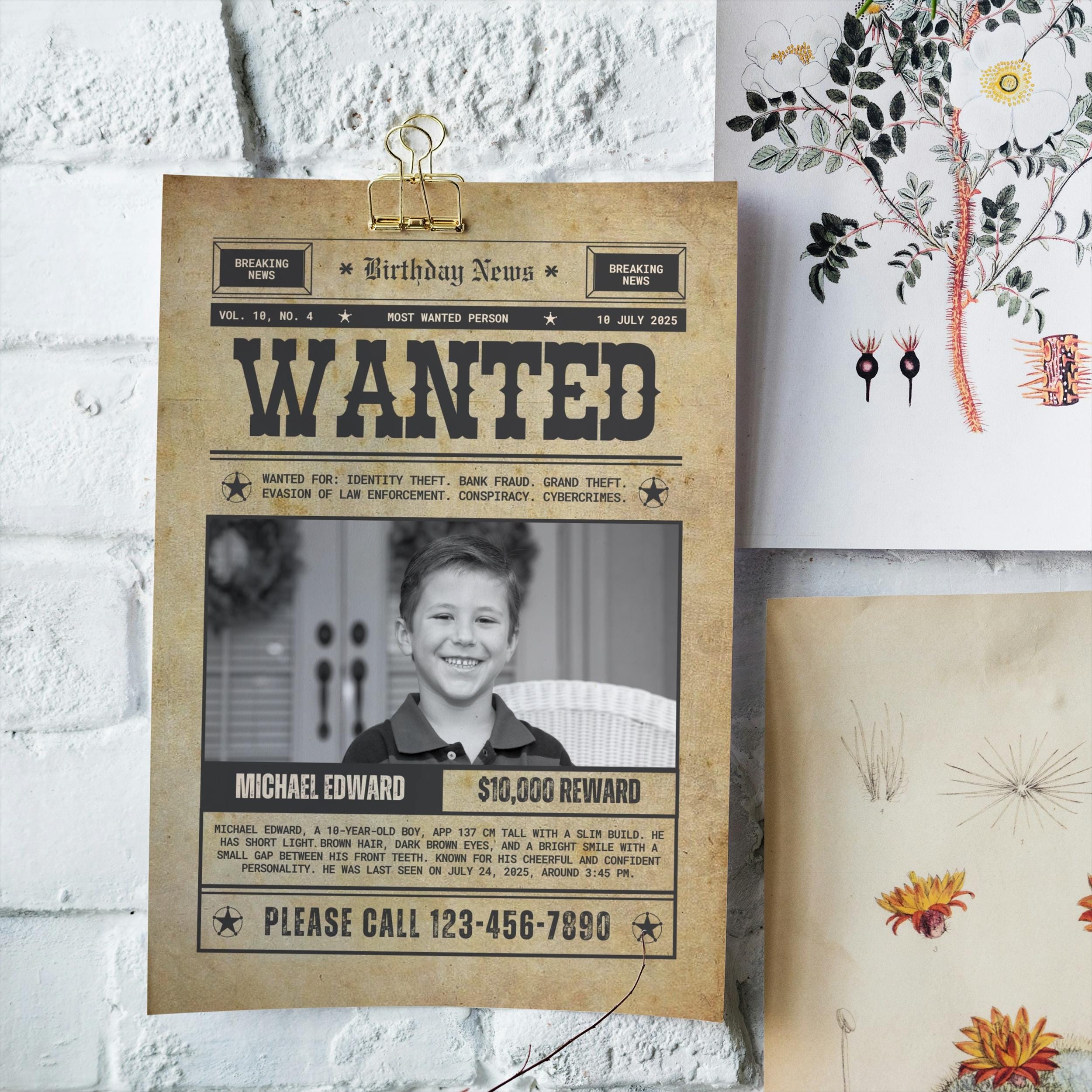 Wanted Sign Posters Canva Template | Printable Custom Editable Outlaw ...