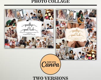 We Will Miss You Farewell Gift for Coworker Boss Team Printable Photo Collage Best Friend Leaving Picture Gift for Employee Going Away Party