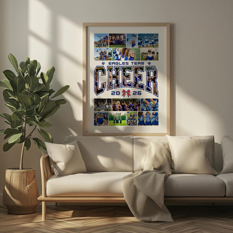 Cheerleader Photo Collage Poster, Custom Cheer Senior Night Gift 2026 ...