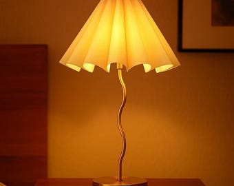 Modern Gold Table Lamp with Beige Shade – 3-Way Touch Control, LED Compatible, Perfect for Bedroom, Living Room & Office Decor