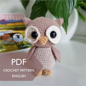 Crochet Owl Pattern – Baby Plushie PDF, Amigurumi DIY