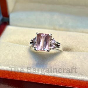 Pink Tourmaline Ring | Handmade Sterling Silver 925 | October Birthstone Ring | Pink Tourmaline Engagement Ring | Gift for Her | Minimalist