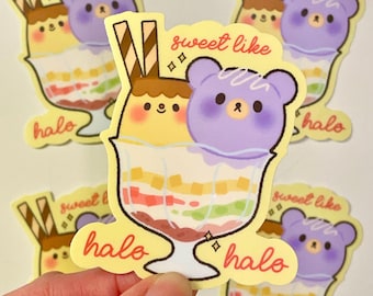 Halo Halo Sticker | Cute Filipino Dessert, Waterproof Vinyl