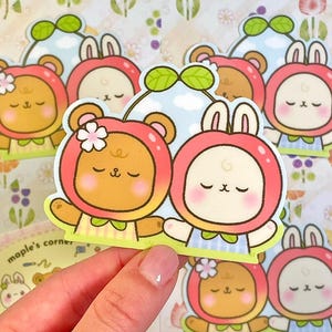 Cherry Friends Sticker | Vinyl sticker, Waterproof sticker, Laptop, Water Bottle, Journal, Stationary, Planner, Kindle