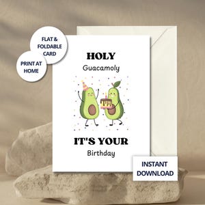 Lustige Geburtstagskarte für Freund, druckbare Karte für ihn, Meme Geburtstagskarte, digitaler Download, alles Gute zum Geburtstag Papa, Avocado Geburtstagskarte