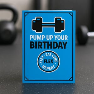 Funny gym birthday card workout card for him fitness birthday gift for boyfriend digital download funny greeting card coworker birthday