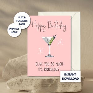 Birthday Card for Best Friend Super Cute Greeting Card for Her Sweet Gift from Bestie to Bestie Cute Quote Printable  Card Instant Download