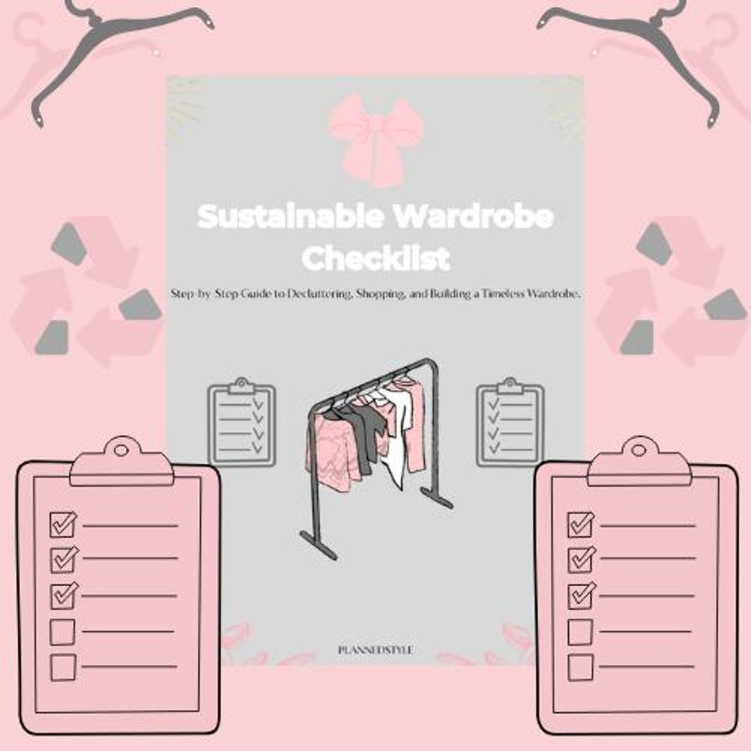 Wardrobe Basics Checklist.pdf Sustainable Wardrobe Checklist PDF Minimalist Closet Organization Guide ...