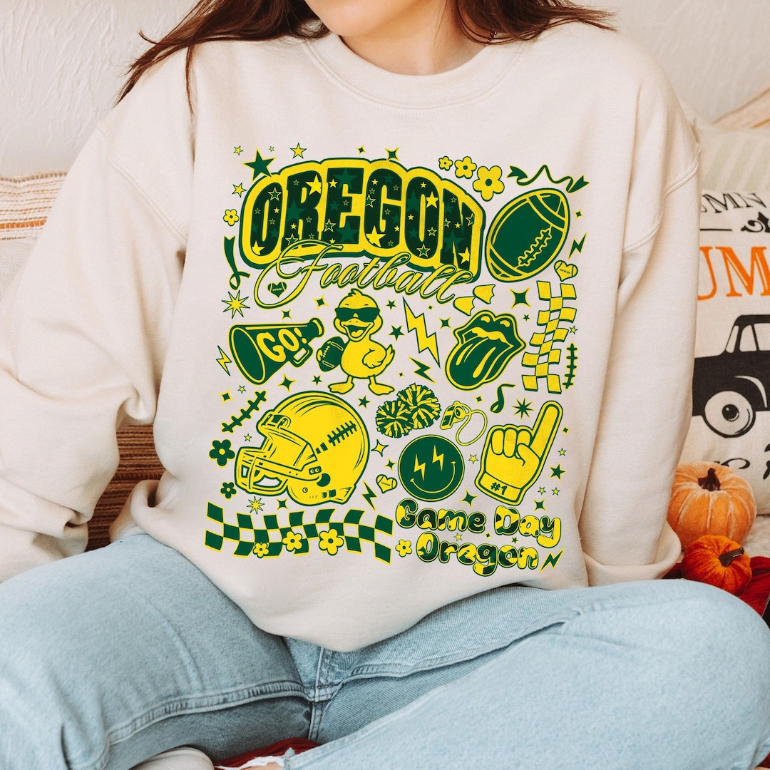 Oregon Football Sweatshirt, Cute Trendy Oregon Football Hoodie, Oregon ...