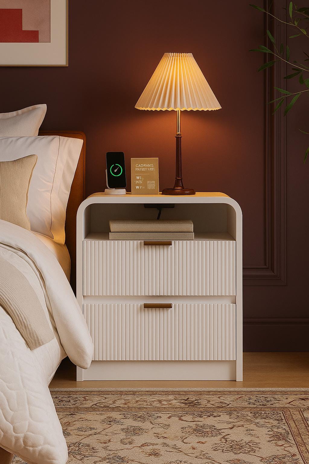 Comodino In Bambù Tavolino Da Divano Con Scomparto Struttura A Griglia Tavolino Laterale 50 X 38 5 X 33 Cm Color Naturale En Casa 88915339 - 9