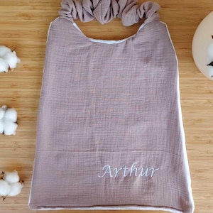 Personalized elastic kindergarten canteen napkin - Elastic kindergarten canteen bib - Back to school - Personalized children&#39;s gift