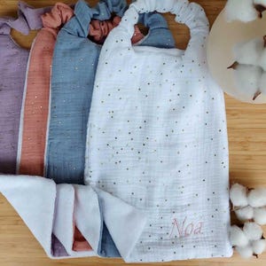 Personalized elastic kindergarten canteen napkin - Elastic kindergarten canteen bib - Back to school - Personalized children&#39;s gift