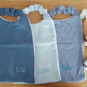 Personalized elastic kindergarten canteen napkin - Elastic kindergarten canteen bib - Back to school - Personalized children&#39;s gift