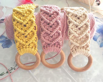 Set portasciugamani in macramè fatto a mano: decorazioni boho per la cucina