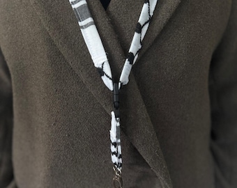 Kufeya Style Lanyard, Scarf, Bookmark, Pin or Plaque
