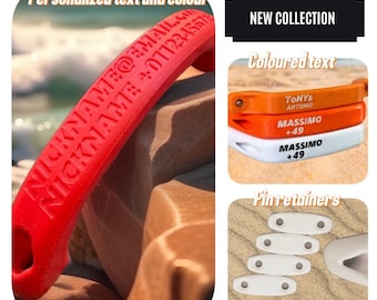Custom 3D-Printed Kiteboard Handle with Your Name and Contact Info – Never Lose Your Board Again - Version 2
