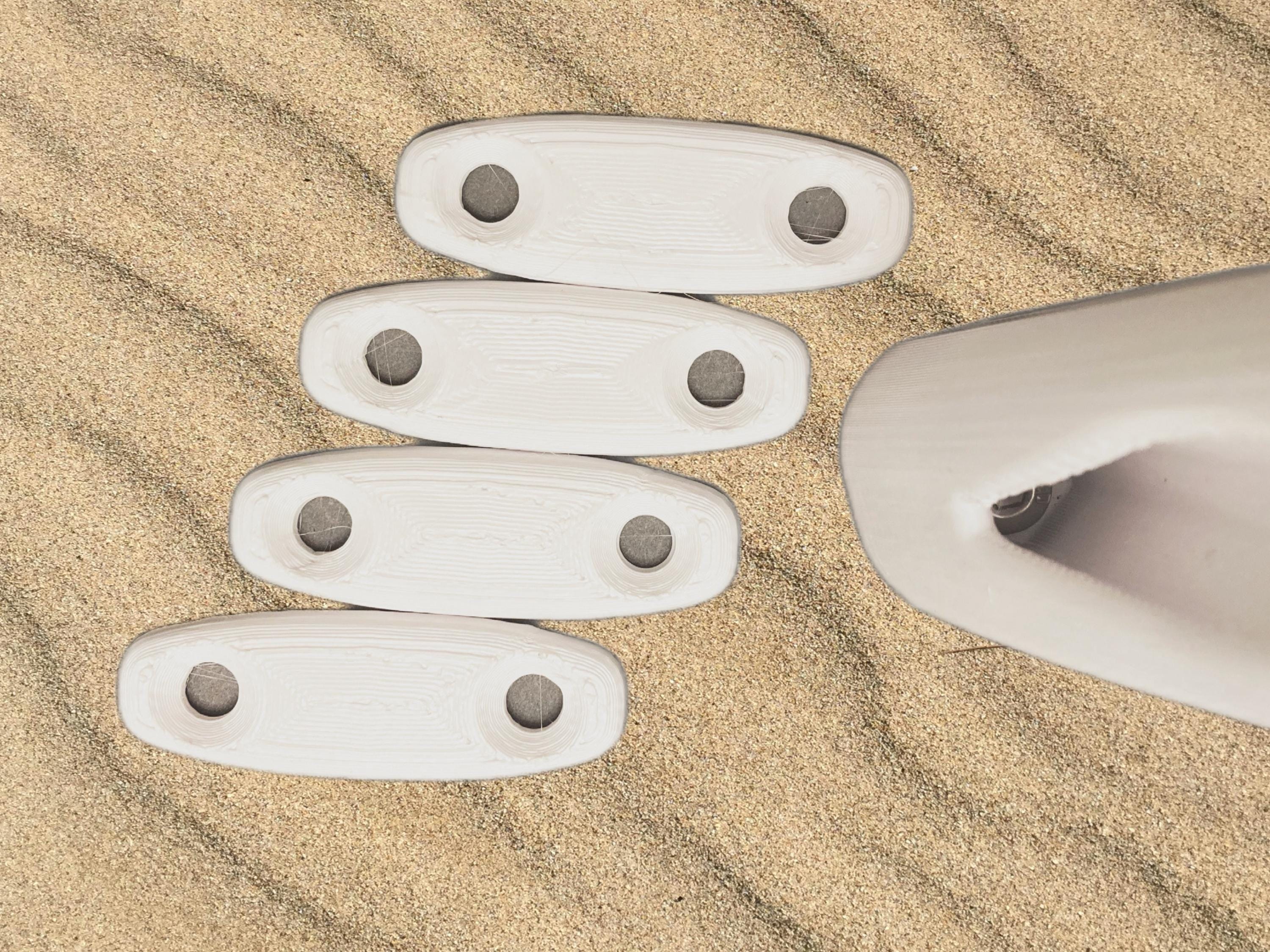 Custom 3D-Printed Kiteboard Handle With Your Name And Contact Info