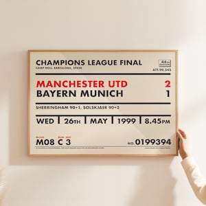 ManUnited Champs League ManUnited Poster | VERSANDT