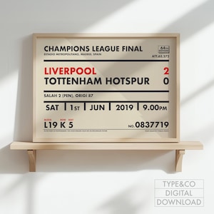 Liverpool Print - Liverpool Fan Gift - LFC Poster | DIGITAL DOWNLOAD
