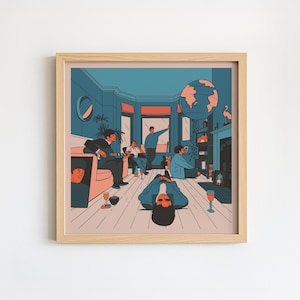 Oasis Print | Oasis Definitely Maybe Album Art Print | Oasis Poster | Britpop Gift | Band Poster Decor | SHIPPED