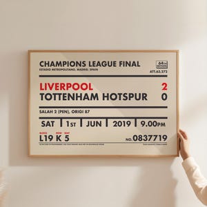 Liverpool Print - Champions League Final Poster - Liverpool Champions League Art | SHIPPED