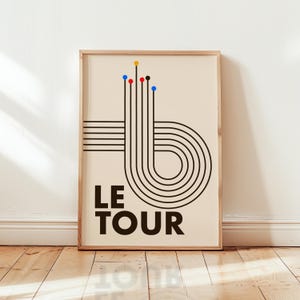 Stampa Le Tour de France, grafica ciclistica audace / TOU01