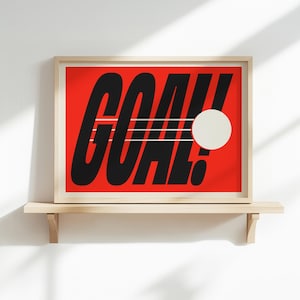 Goal Print | Football Print | Sports Print | Goal Poster | Football Fan Gift | SHIPPED