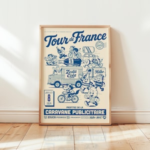 Vintage Tour de France Print | Tour de France Art | Cycling Gift | SHIPPED