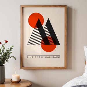 Stampa "Re delle Montagne", poster del Tour de France / KOM02