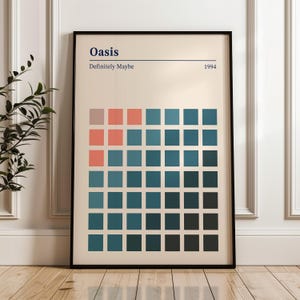 Oasis Poster, Definitiv Vielleicht Kunst, Musikdruck, Minimal Poster| Druck und Versand