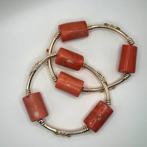 Queen African Coral Bead Bracelet by SarahDivineBoutique