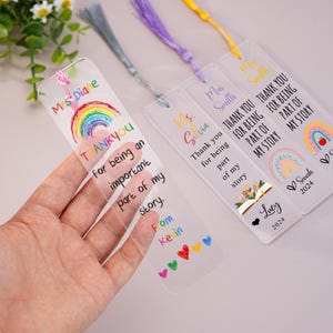 Cadeaux de remerciement pour les enseignants, Marque-page personnalisé pour enseignant, Marque-page texte personnalisé, Cadeaux de remerciement, Cadeaux pour enseignant, Cadeaux de rentrée