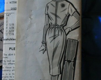 1960s vintage mail order dress pattern Patt-O-Rama  8117 size 10 FF