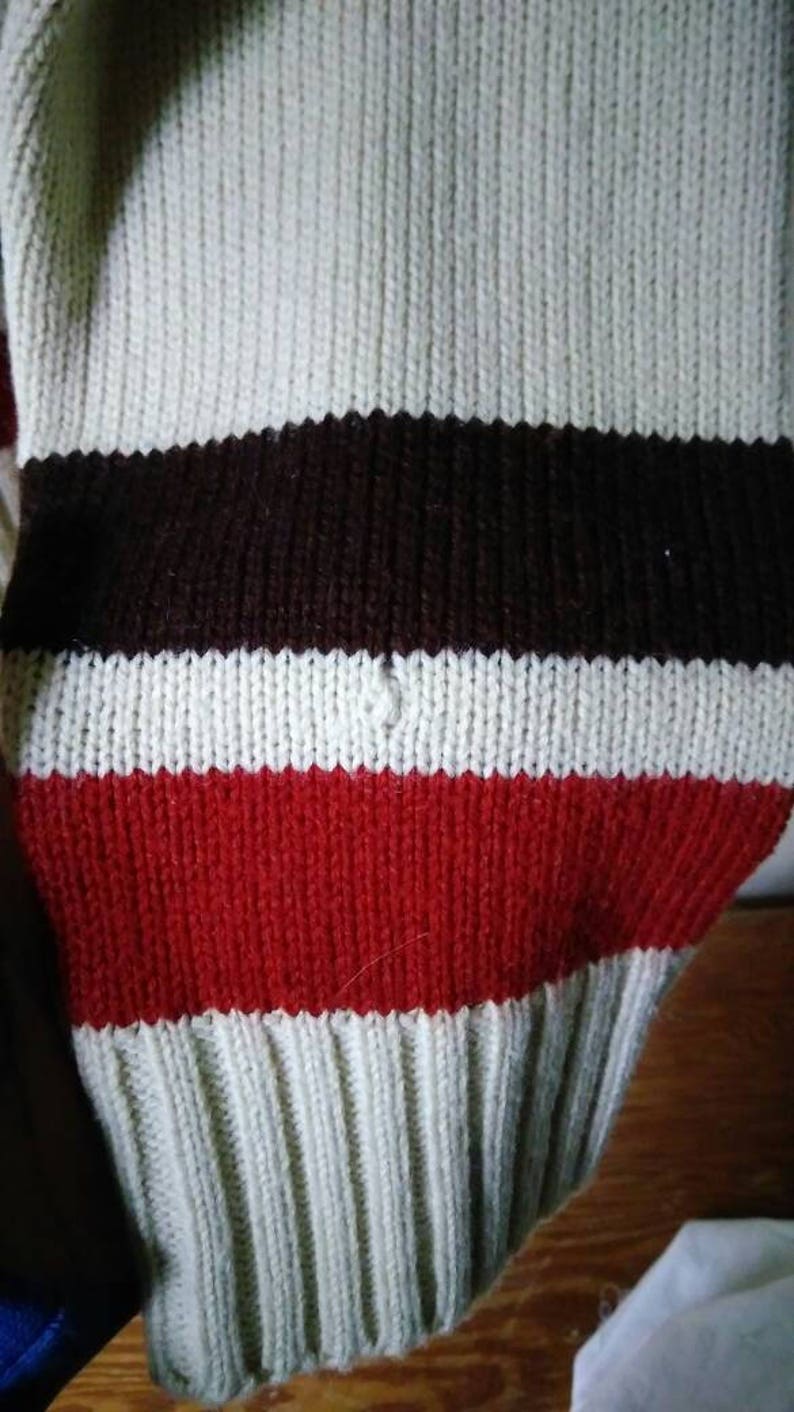 1970s Kmart Mens Acrylic Sweater Nordic Ski Size Small Brown Etsy