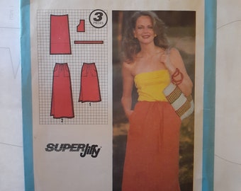 1979 Simplicity 9031 super Jiffy skirt and two lengths waist 28 to 30 inches