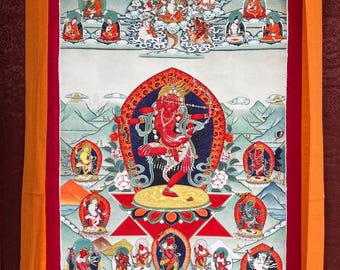 Thangka Terma Padma Dakini Kurukulle stampato