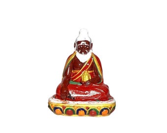 Thangtong Gyalpo Statue Blessing Dzongsar Monastery Tibet