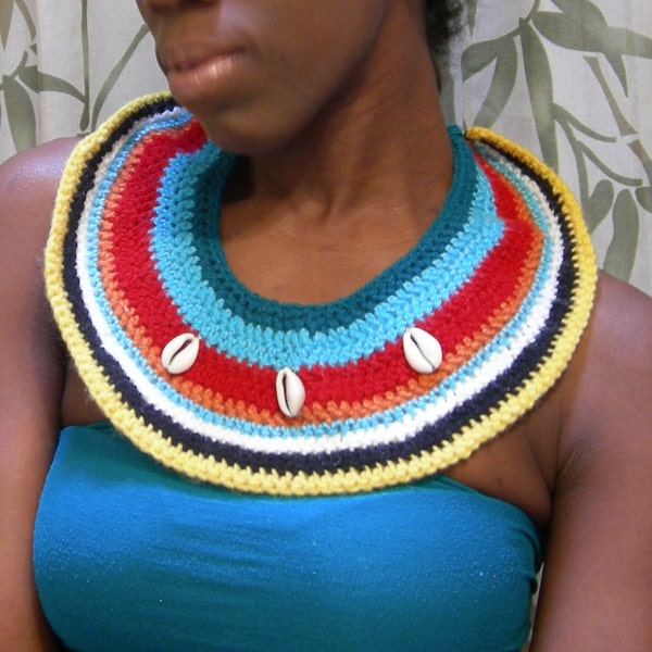 Masai Crocheted Neck cuff