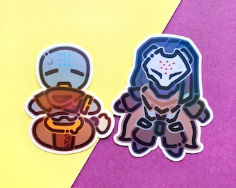 Overwatch Zenyatta and Ramattra stickers