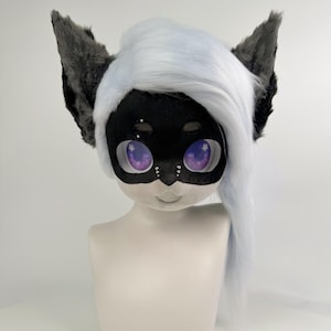Kigurumi Fox Mask, Custom fursuit mask, Fursuit Commission, Kigurumi mask, Halloween Costume, Gift for daughter!