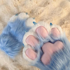 Handmade Furry Paw Gloves: Cosplay Costume Accessory, Custom Colors