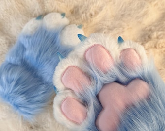 Handgefertigte Furry Paw Handschuhe: Cosplay Kostümzubehör, Custom Colors
