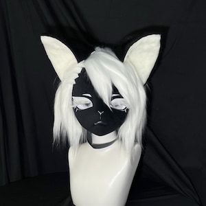 Premade Kigurumi Mask, Fursuit head, Fursuit Bat mask, Furry art, Custom furry mask, Gift for coser, Free commission!